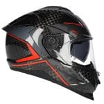 Casco SMK Titan Carbono Rojo - Imagen 4