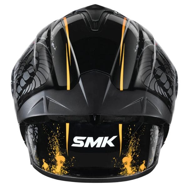 Casco SMK Typhoon SV Reptile Black Orange - Imagen 5
