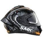 Casco SMK Typhoon SV Reptile Black Orange - Imagen 3