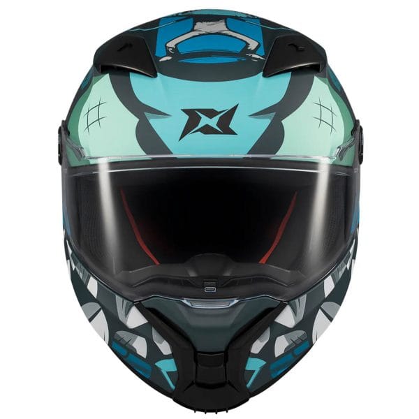 Casco AXXIS Fenix Angry Face Azul Mate - Imagen 5