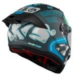 Casco AXXIS Fenix Angry Face Azul Mate - Imagen 4