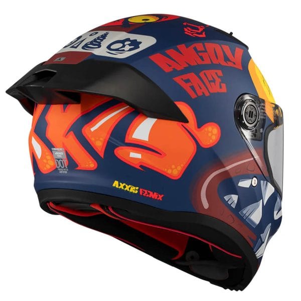 Casco AXXIS Fenix Angry Face Fluo Mate - Imagen 4