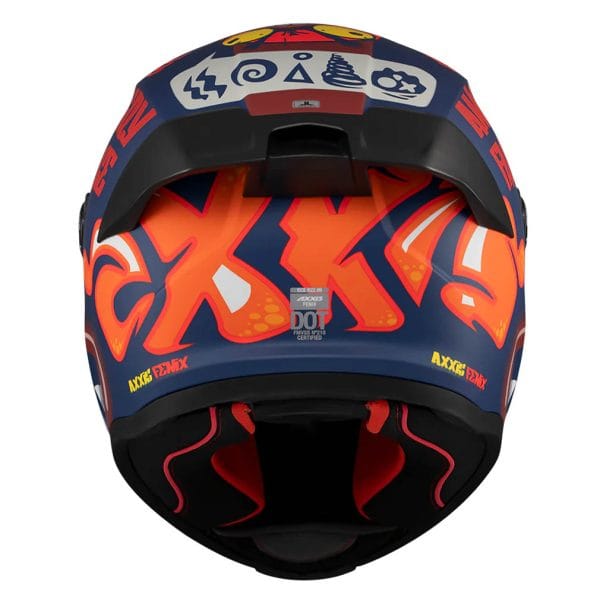 Casco AXXIS Fenix Angry Face Fluo Mate - Imagen 6