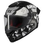 Casco AXXIS Fenix Angry Face Gris Mate - Imagen 2