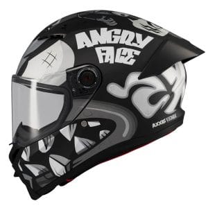 Casco AXXIS Fenix Angry Face Gris Mate
