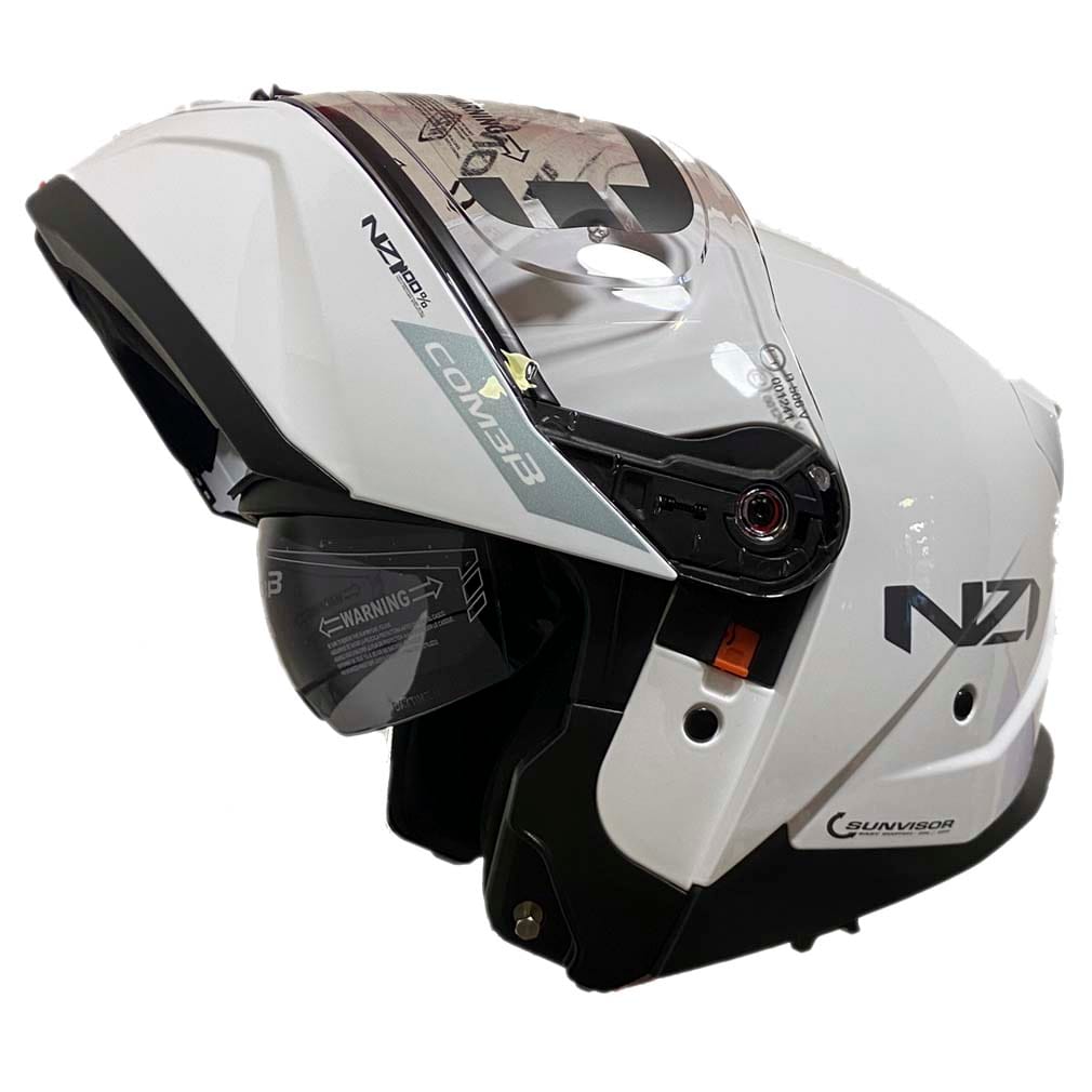 Casco NZI Combi 3 Duo Solid Blanco NZI Combi 3 Duo Solid Blanco - Casco Modular