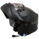 NZI Combi 3 Duo Solid Negro Mate Sena Intercomunicador - Casco Modular