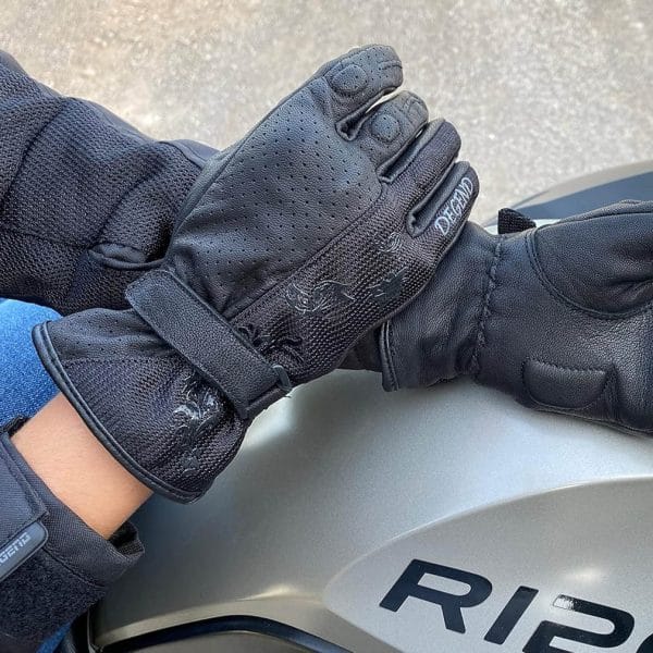 Guantes Degend Butterfly Evo Mujer Negro - Imagen 4