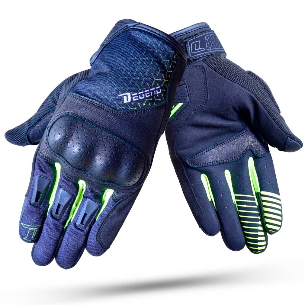 Guantes Degend Shiver Negro Fluo Guantes Degend Shiver Negro Fluo - Imagen 1
