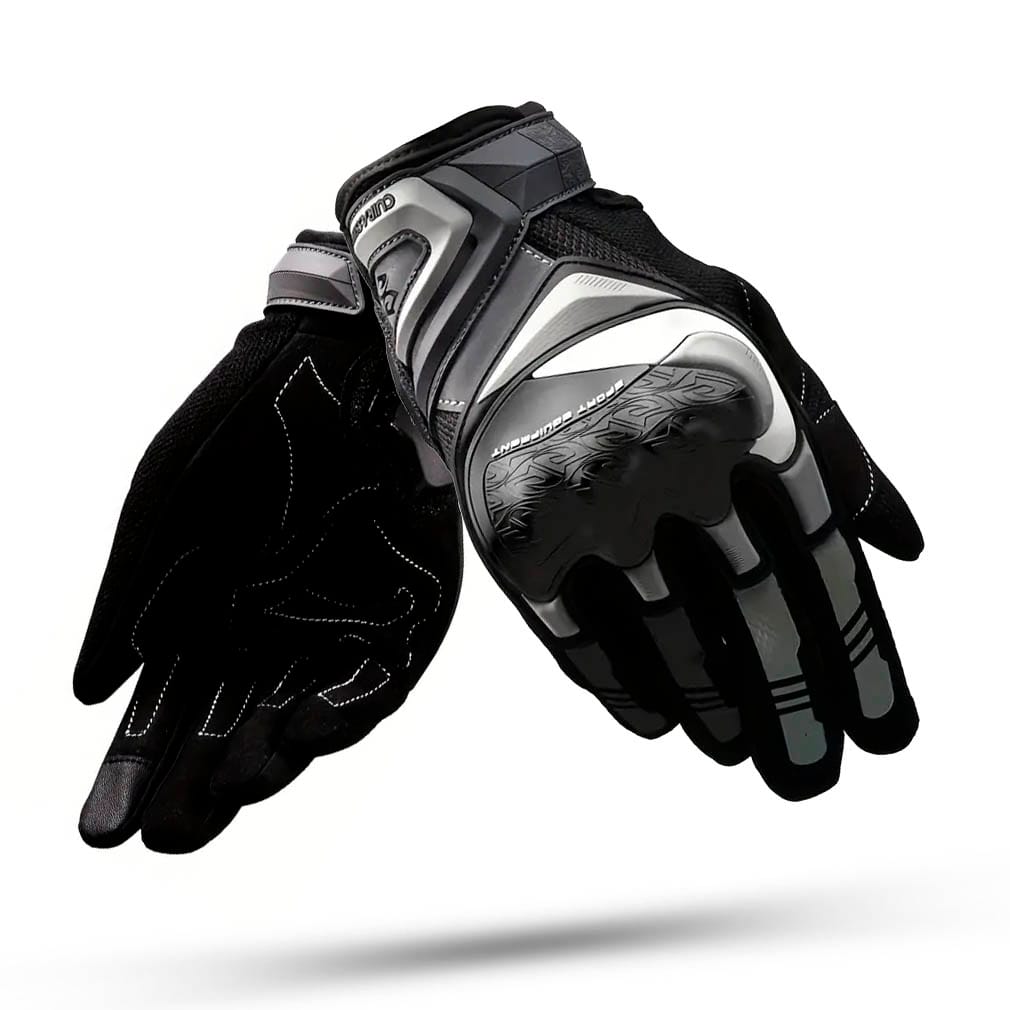 Guantes Moto R-100 Negro Guantes Moto R-100 Negro Blanco - Imagen 1