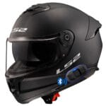 Casco LS2 FF808 Stream 2 Negro Mate Bluetooth Sena SF1 Instalado