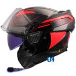 Casco Modular LS2 FF910 Advant II Astral Rojo Bluetooth Sena