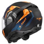 Casco Modular LS2 FF910 Advant II Glide Naranja Negro Mate Bluetooth Sena - Imagen 7