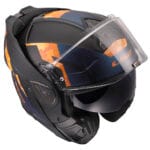 Casco Modular LS2 FF910 Advant II Glide Naranja Negro Mate Bluetooth Sena - Imagen 4
