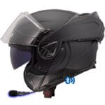Casco LS2 FF910 Advant II Solid Negro Mate Bluetooth Sena