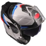 Casco Modular LS2 FF910 Advant II Triple Blanco Azul Rojo Bluetooth Sena - Imagen 5