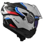 Casco Modular LS2 FF910 Advant II Triple Blanco Azul Rojo Bluetooth Sena - Imagen 3