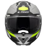 Casco Modular LS2 FF910 Advant II Triple Gris Amarillo Mate Bluetooth Sena - Imagen 6