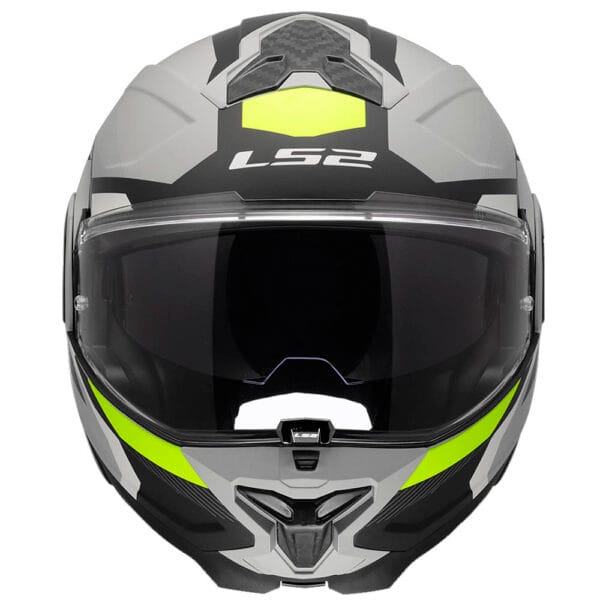Casco Modular LS2 FF910 Advant II Triple Gris Amarillo Mate Bluetooth Sena - Imagen 6