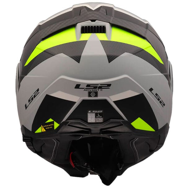 Casco Modular LS2 FF910 Advant II Triple Gris Amarillo Mate Bluetooth Sena - Imagen 5