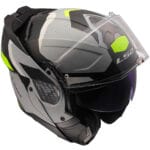 Casco Modular LS2 FF910 Advant II Triple Gris Amarillo Mate Bluetooth Sena - Imagen 3