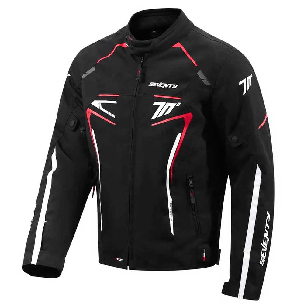 Seventy SD-JR65 Piston Negro Rojo - Chaqueta Moto de Invierno para Hombre Seventy SD-JR65 Piston Rojo - Chaqueta Moto de Invierno para Hombre - Imagen 1