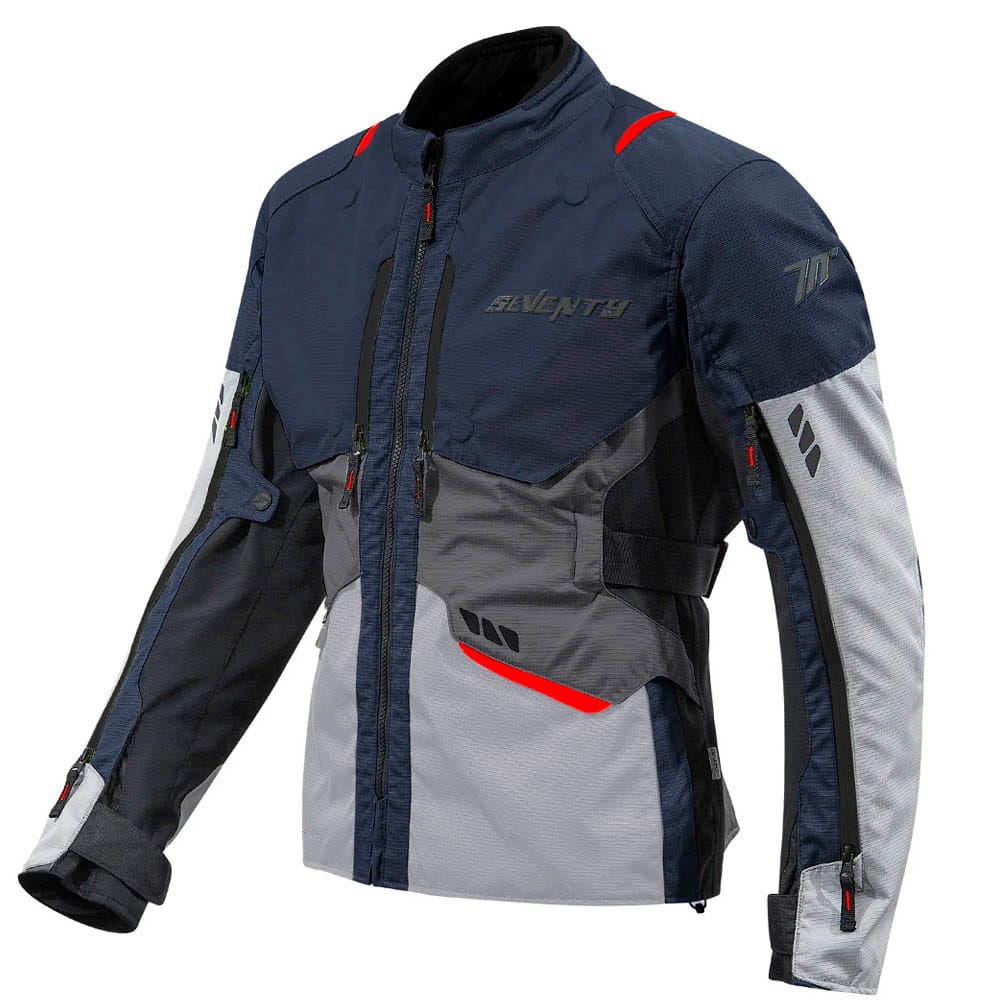Seventy SD-JR67 Tanami Azul Gris - Chaqueta Moto de Invierno para Hombre Seventy SD-JR67 Tanami Gris Azul - Chaqueta Moto de Invierno para Hombre - Imagen 1