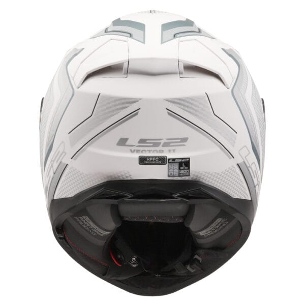 Casco LS2 Vector II Alizer FF811 Blanco Plata Mate - Imagen 6