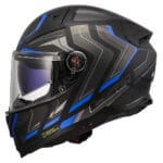Casco LS2 Vector II Alizer FF811 Negro Azul Mate - Imagen 2