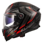 Casco LS2 Vector II Alizer FF811 Negro Rojo - Imagen 2