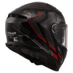 Casco LS2 Vector II Alizer FF811 Negro Rojo - Imagen 4