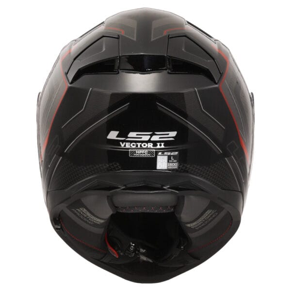 Casco LS2 Vector II Alizer FF811 Negro Rojo - Imagen 6