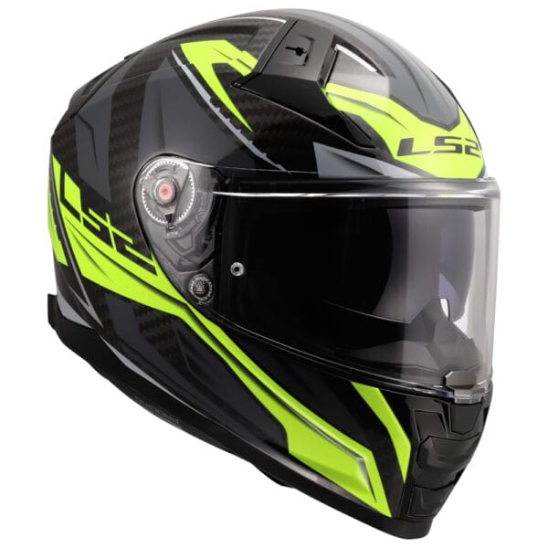 Casco LS2 Vector II Carbon Savage FF811 Negro Amarillo - Imagen 5