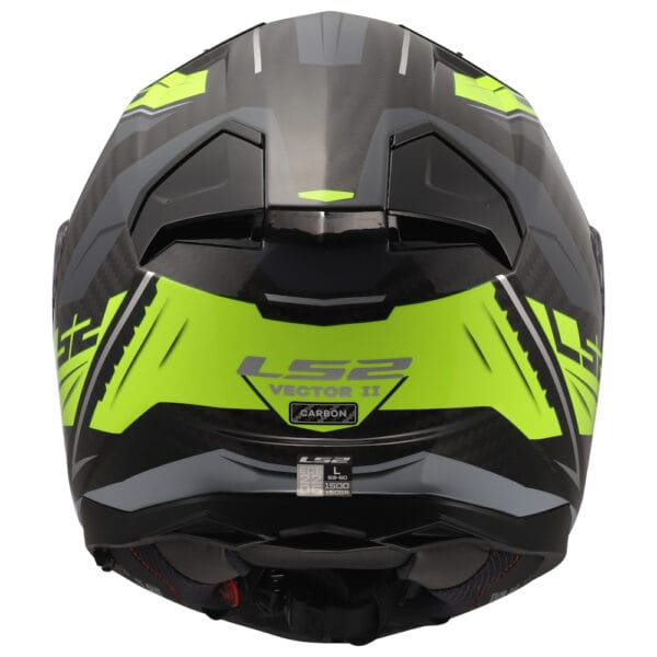 Casco LS2 Vector II Carbon Savage FF811 Negro Amarillo - Imagen 7