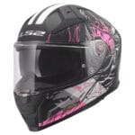 Casco LS2 Vector II Darflo FF811 Negro Rosa Mate