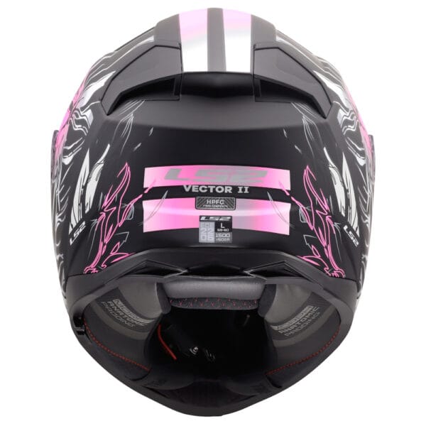 Casco LS2 Vector II Darflo FF811 Negro Rosa Mate - Imagen 6