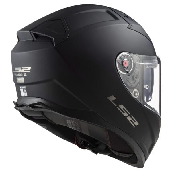 Casco LS2 Vector II FF811 Negro Mate Bluetooth Sena - Imagen 4