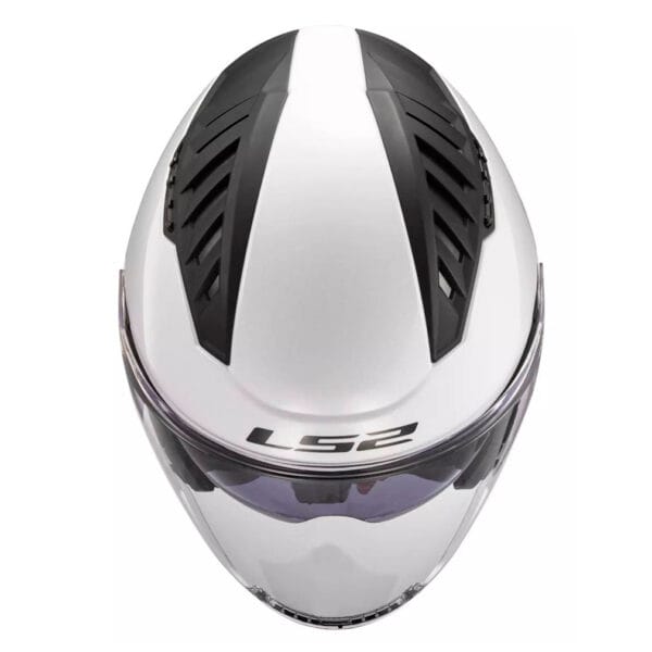 LS2 Copter II OF600 Blanco - Bluetooth Sena - Imagen 5