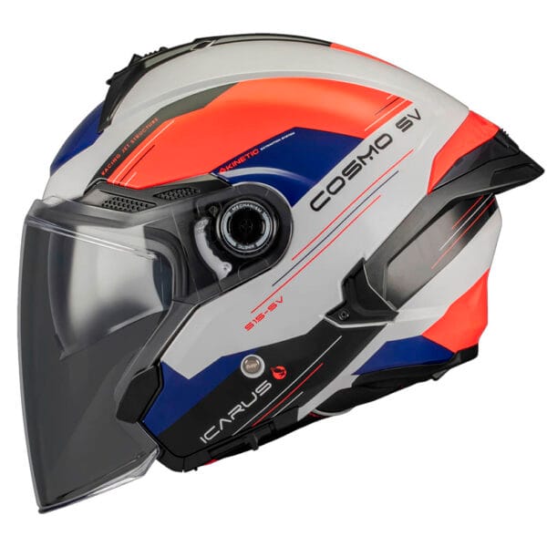 MT Helmets Cosmo SV Pure Icarus Rojo Azul Blanco - Imagen 2