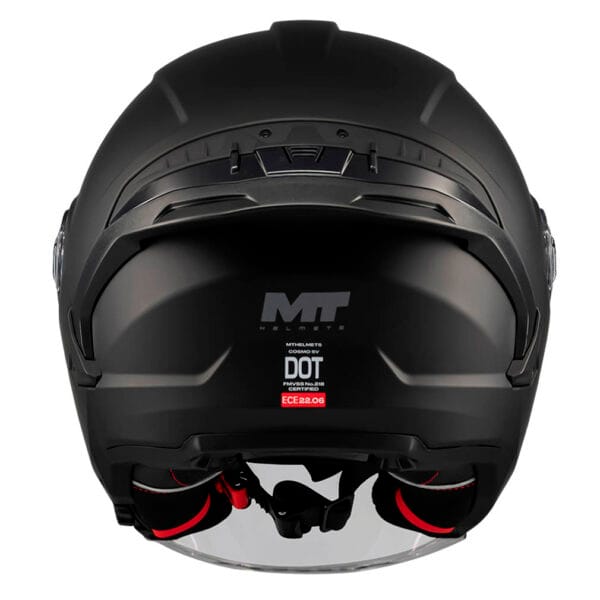 MT Helmets Cosmo SV Pure Negro Mate - Imagen 7