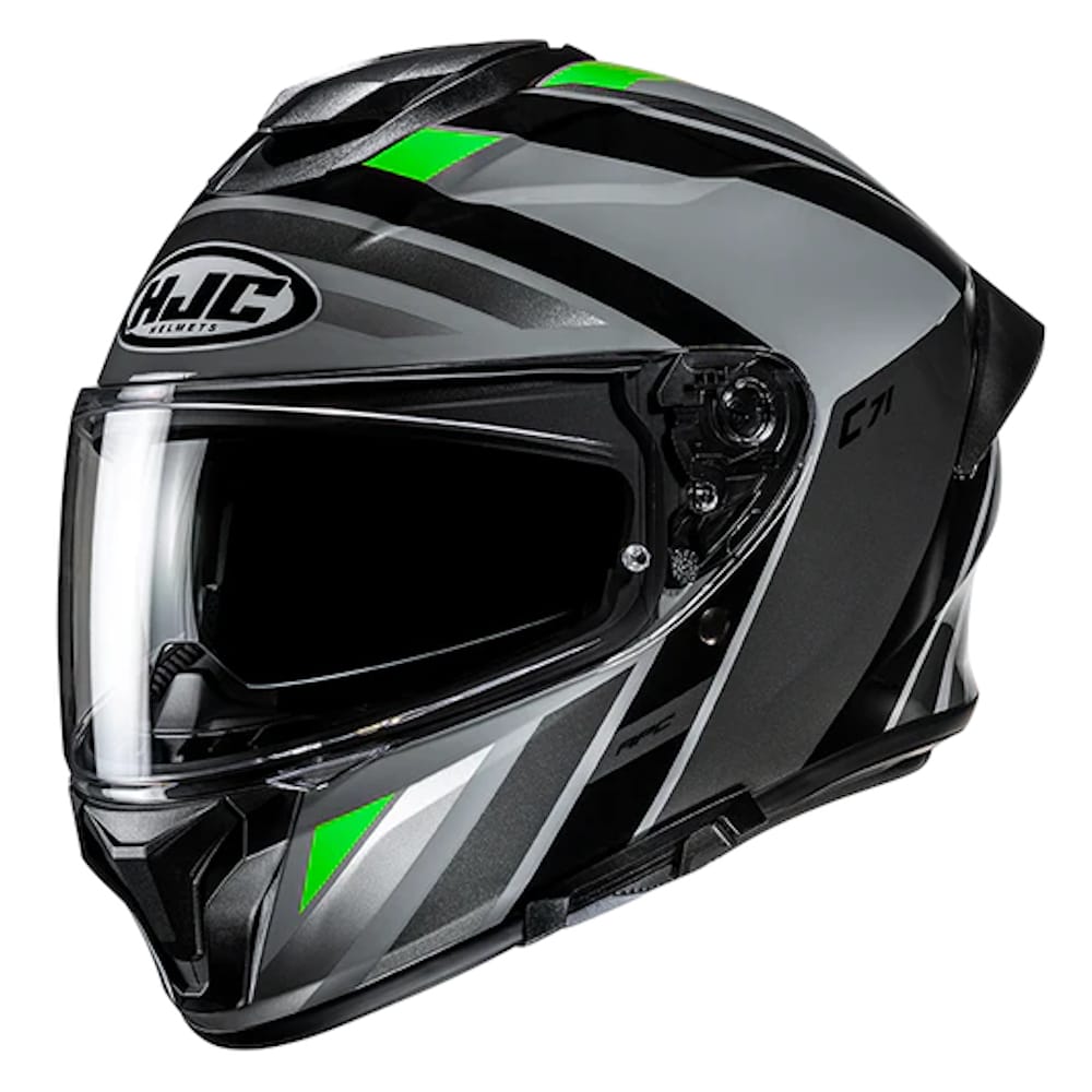 Casco HJC C71 Faber MC4 Gris Verde HJC C71 Faber MC4 Gris Verde - Imagen 1