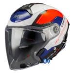 MT Helmets Cosmo SV Icarus Rojo Azul Blanco - Bluetooth Sena