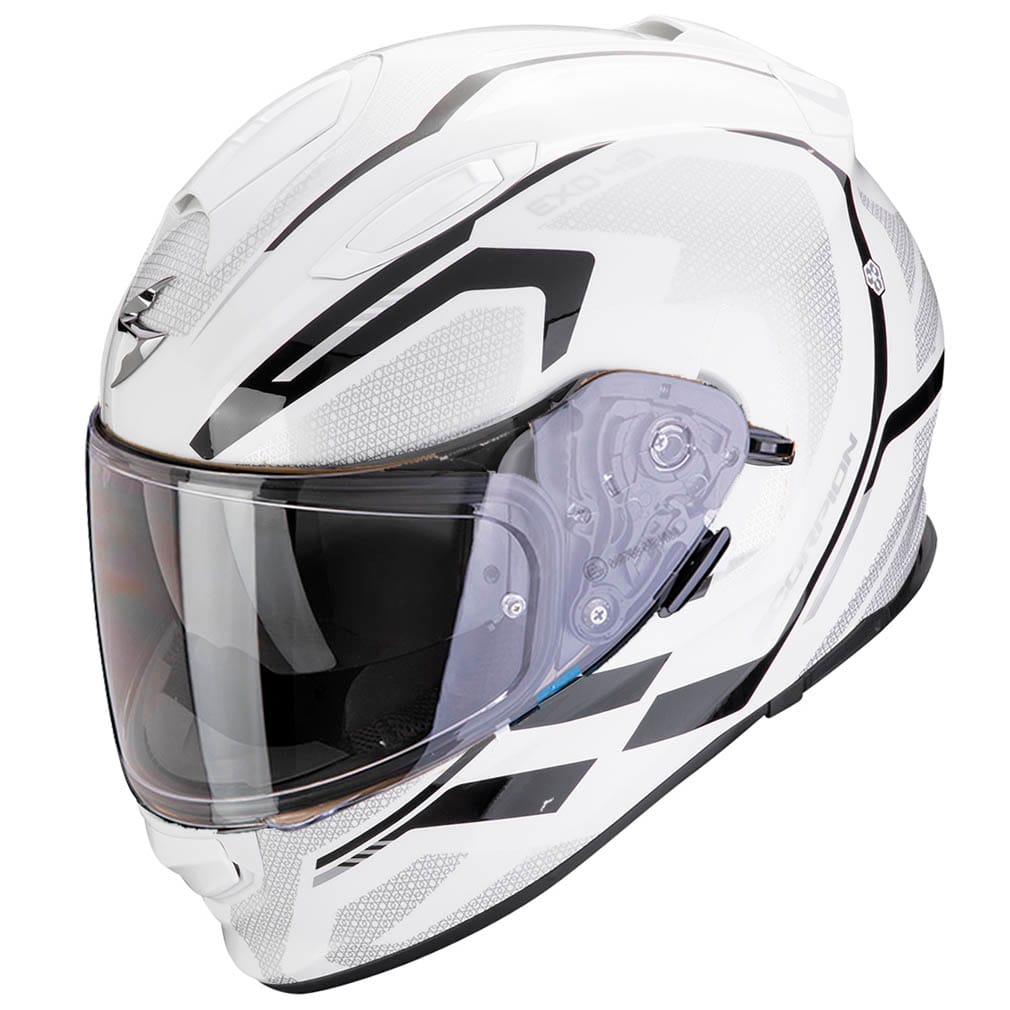 Casco Scorpion Exo-491 Kripta White A Scorpion Exo-491 Kripta Blanco - Imagen 1