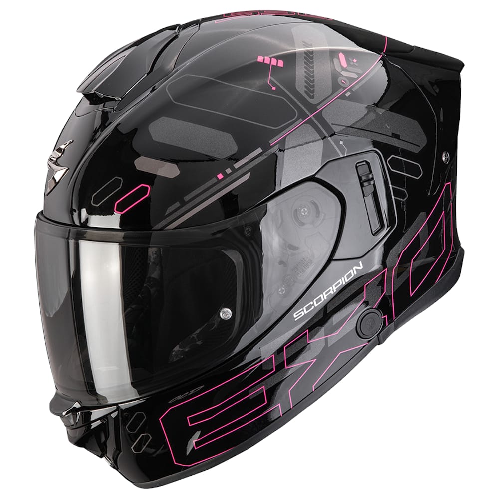 Casco Scorpion Exo 530 Air Fond Black Pink Scorpion Exo-530 Air Fond Negro Rosa - Imagen 1