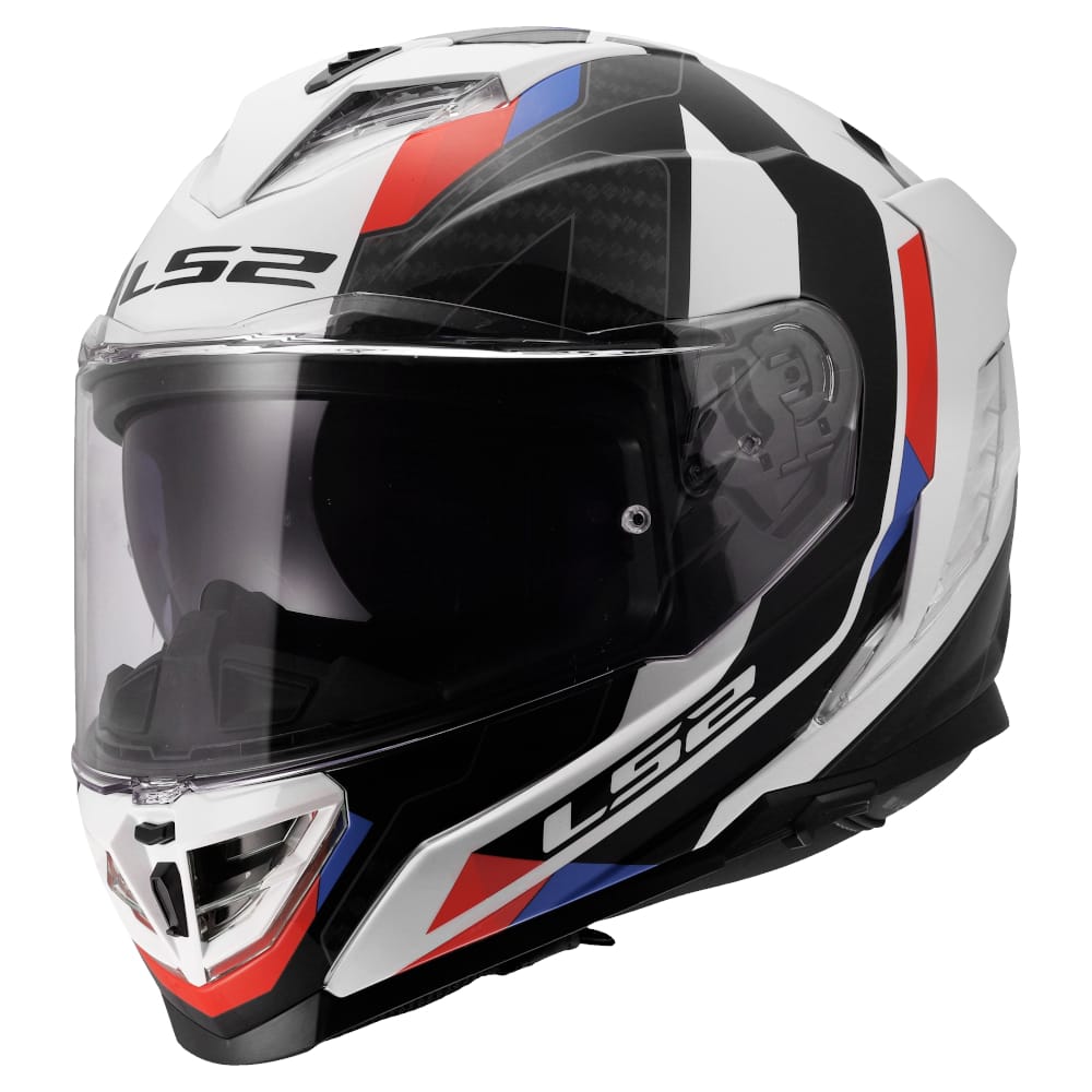 casco ls2 ff818 storm iii sporty blanco azul rojo Casco LS2 Storm 3 Sporty Azul Rojo - Imagen 1